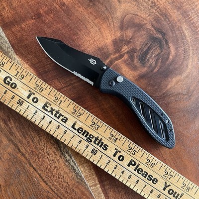 Gerber Instant Folding Knife Assisted Open Combo Edge Plunge Lock