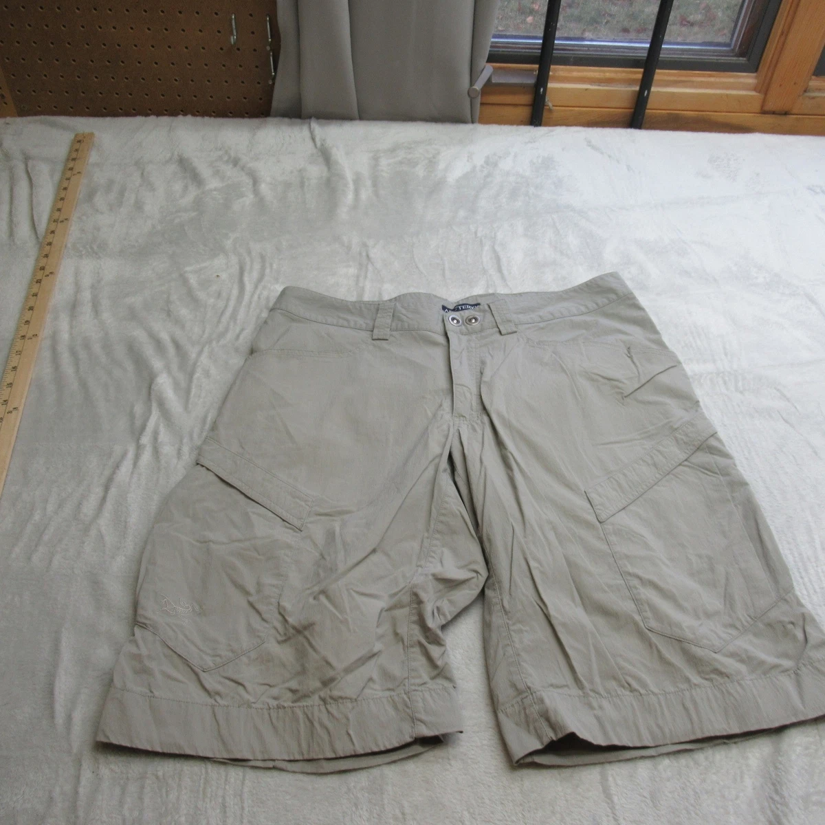 Short Cargo Arc'teryx Pour Homme, Taille 38 Bleu, Ceinturé, Stretch Nylon, Idéal Rando Et Outdoor
