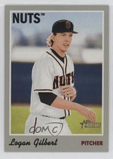 2019 Topps Heritage Minor League Edition Logan Gilbert #102 sl3