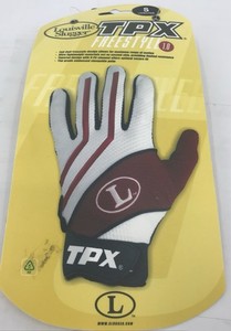 Louisville Slugger Batting Gloves Womens Size Medium White Black