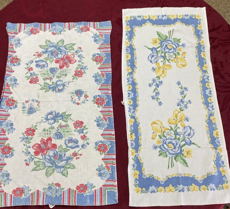 2 Startex Cotton Kitchen Towels Tea Towel Vintage