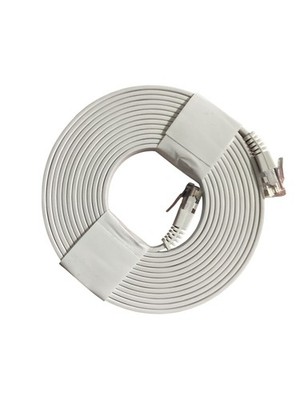 Flat Ethernet Cable RJ45 Cat5e Cat6 LAN Network Cable White High Speed
