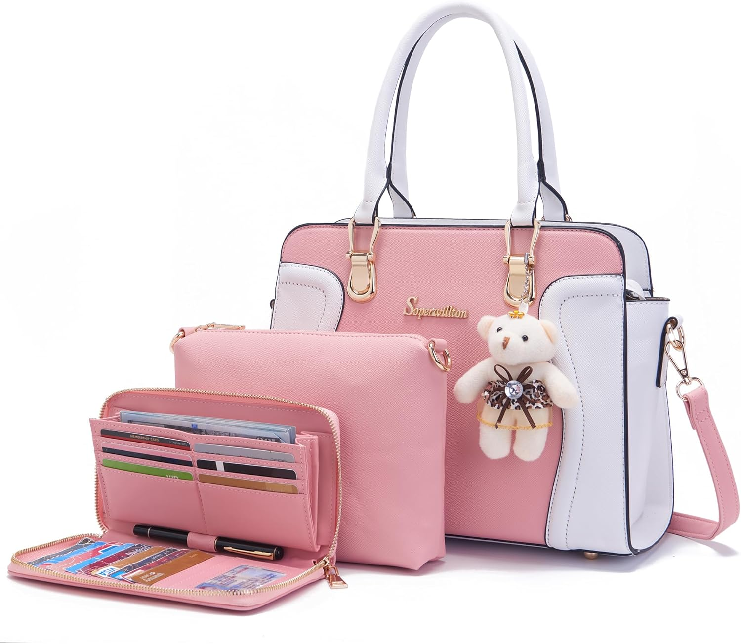 Purses for Women Crossbody Shoulder Handbags Top Handle Satchel Tote Bag Wallet