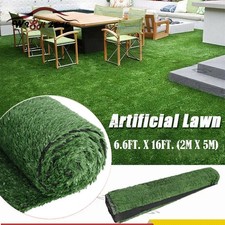 16x6.6 ft Synthetic Landscape Fake Grass Mat Artificial Pet Turf Lawn Garden