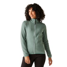 Regatta Womens Elzie Two-Tone Full Zip Fleece - Green Haze/Spruce Green - 16