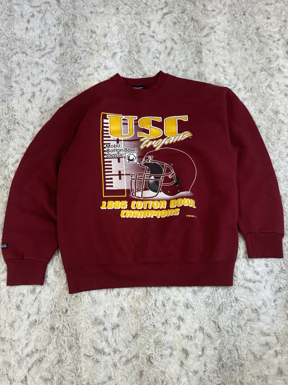 Vintage 1995 USC Cotton Bowl Championship Crewneck Sweatshirt XL Made in USA