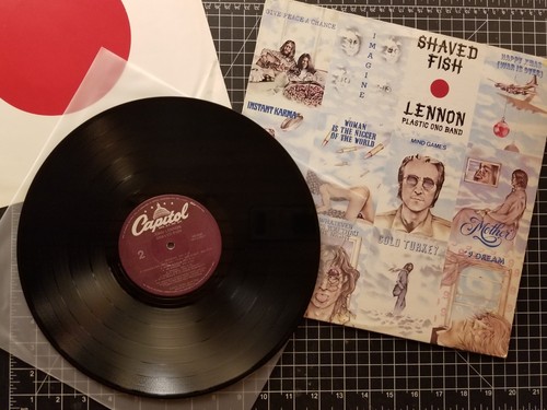 JOHN LENNON Shaved Fish LP 1978 VG+/VG+ w/ INNER Beatles VINYL Plastic Ono - Picture 3 of 6