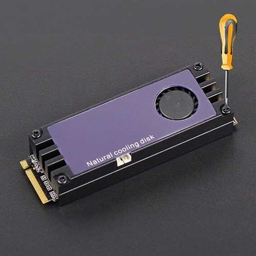Affichage numérique OLED M2 SSD dissipateur thermique refroidisseur température M.2 2280 NVME SSD solide - Photo 6/14