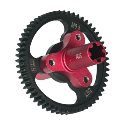 NEW GPM Medium Carbon Steel 56T Spur Gear 0.8 Module 32 Pitch Red for Arrma