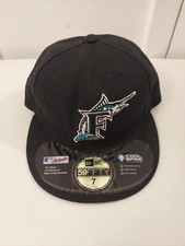 Florida Marlins Throwback Baseball Cap Hat Sz 7  New Era  Cool Base