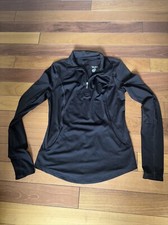 Women  s Black long 1/4 Zip Tek Gear Size Small
