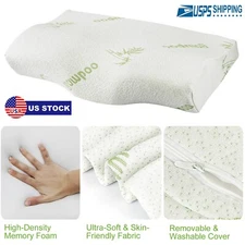 Memory Foam Contour Cervical Orthopedic Pillow for Neck Support Breath Pillow