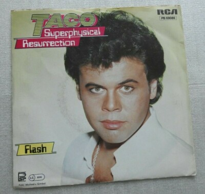 Single : TACO - Superphysical Resurrection - Flash - Blaues Vinyl - RCA 1983