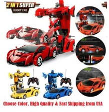 Remote Control Sport Car Transformer RC Robot 2 IN 1 Gift Toy for Kids Boys New
