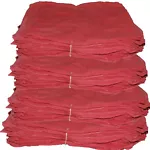 1000 RED SHOP TOWELS / 14X14/ MECHANICS RAGS / OIL CHANGE / FREE SHIPPING / NEW