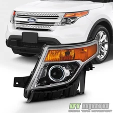 2011-2015 Ford Explorer Headlight [Factory Style] Halogen Headlamp Driver Side