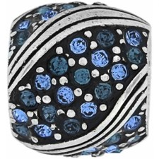 New Brighton ABC AMERICANA Silver Blue Bead C...