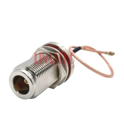 15cm RG178 N Type Female Sealed Bulkhead to IPEX IPX U.FL Mini PCI RF Coax Cable