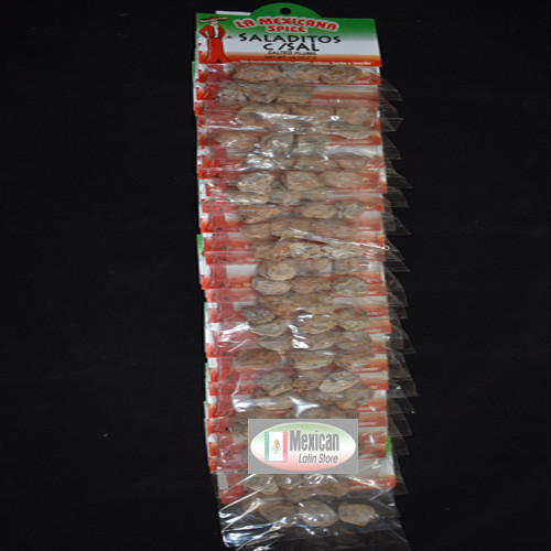 24pc Saladitos c/Sal (Salted plums ) 1/4oz each bag Mexican candy 8oz