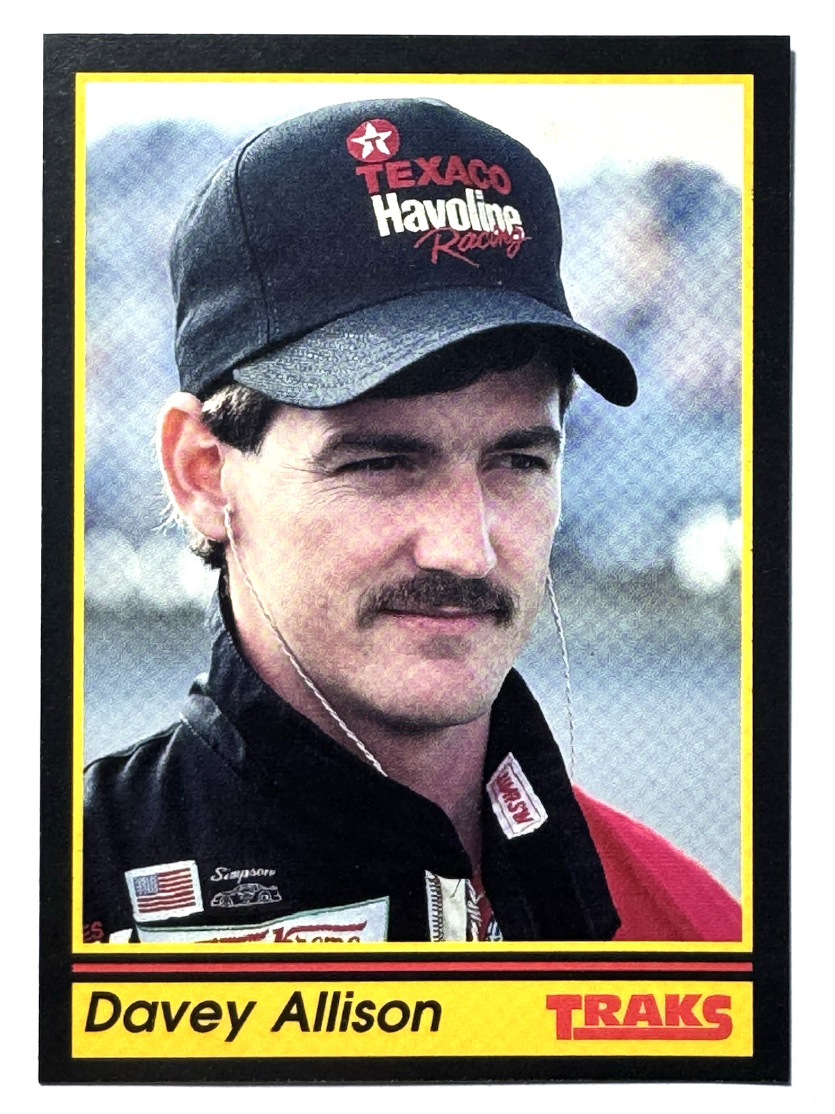 HOF'er DAVEY ALLISON 1991 Traks NASCAR Racing Card #156