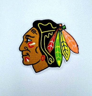 Chicago Blackhawks Team NHL Logo Hockey  zum Aufbügeln Aufnäher Patch Eishockey