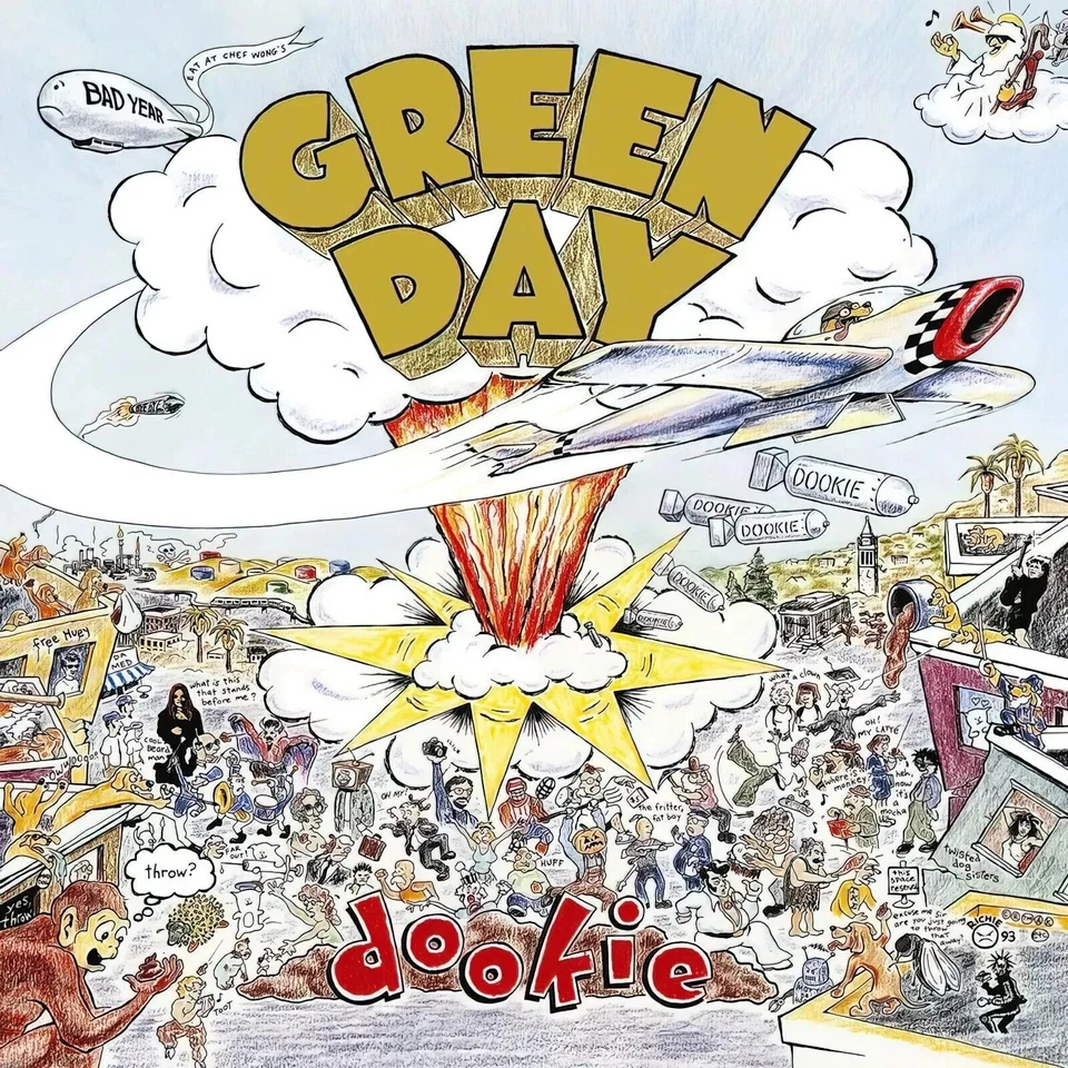Green Day Dookie Music Album Cover Poster Print 12 x 12