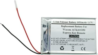 Replacement Battery For Wacom ACK411050, Express Key Remote, 1ICP5/34/50 1S1P