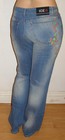 RARE NWT Embroidered Long Blue ICEBERG Jeans Italy sz 34 10-12 US Button crotch — photo 4