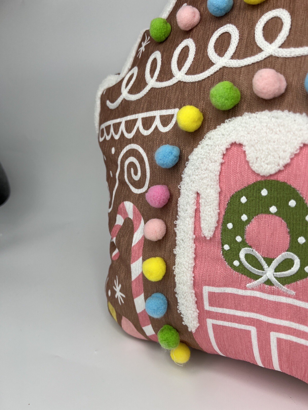 Cupcakes and Cashmere Gingerbread House Decorative Plush Throw Pillow