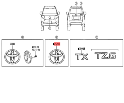 anyoページ TOYOTA Land Cruiser Prado EMBLEM SYMBOL Genuine JDM OEM