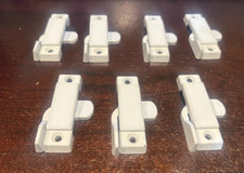 7 MDC Sliding Window White Zinc Sweep Sash Locks 3/8" Latch 2-1/4 Centers 3/8"SB