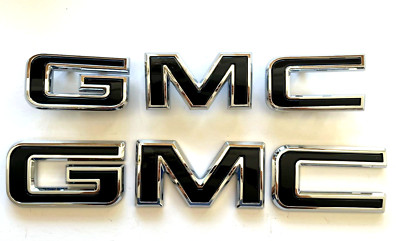 2021-2022 GMC Canyon Emblems in Chrome Black GM OEM NEW 84907452