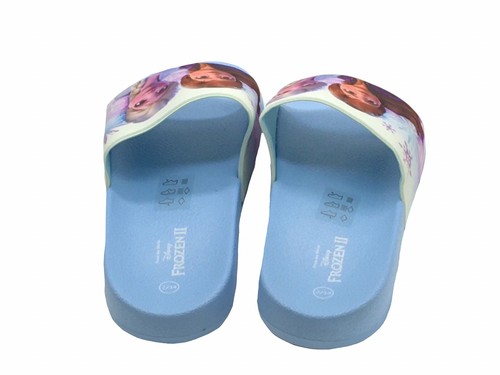 Mädchen Frozen Sliders 3D Flip Flops Sandalen Sommer Größe 10 11 12 13 1 2 Inf/J - Bild 3 von 4