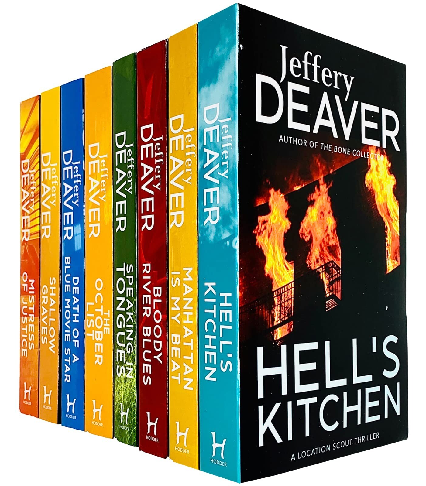 Jeffery Deaver 8 Books Collection Set Mistress of Justice, Bloody River Blues
