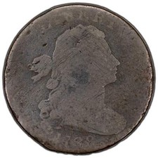 United States 1798 Draped Bust Large Cent Coin - Low Grade Filler