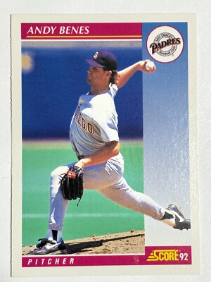 1992 Score #133 Andy Benes San Diego Padres