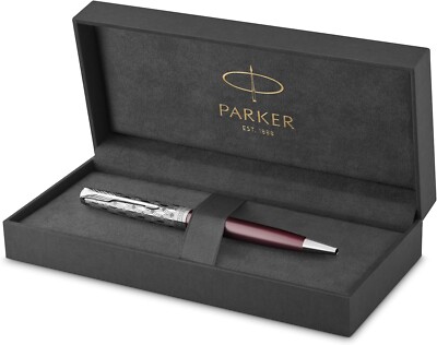 Parker Sonnet Premium Ballpoint Pen Metal & Red
