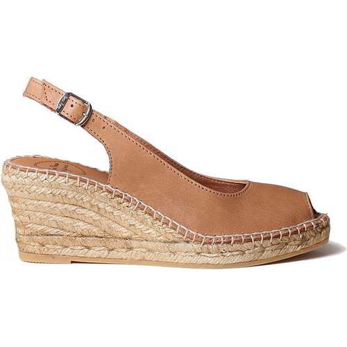 Toni Pons Croacia Womens Ladies Brown Slip On Espadrille Wedge Sandals