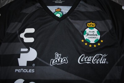 CLUB SANTOS LAGUNA 2019 2020 GOALKEEPER JERSEY CHARLY BLACK SIZE