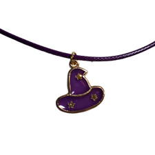 Witch hat charm necklace 18"