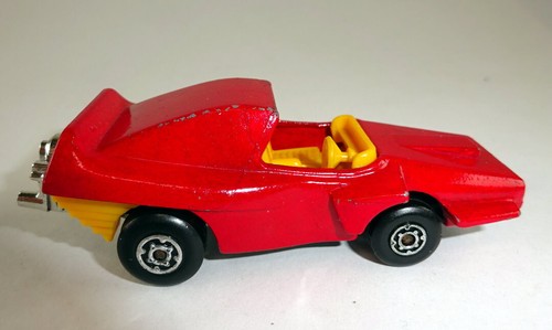 Matchbox Superfast No 58 Woosh-N-Push colour trial red body orange interior - Picture 3 of 9