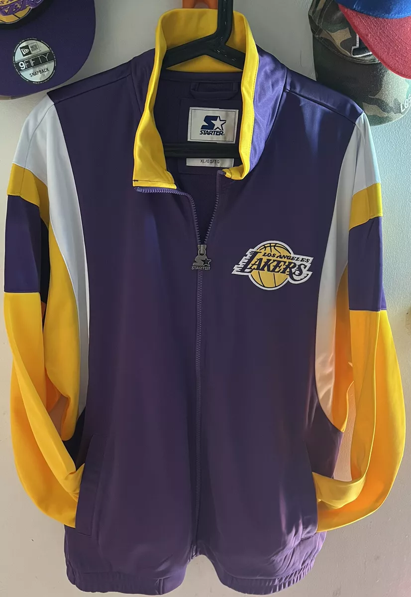 Vintage Los Angeles Lakers - Starter - (Missing Zipper)- Size Large