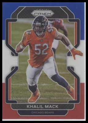 #163 Khalil Mack 2021 Panini Prizm Red White and Blue