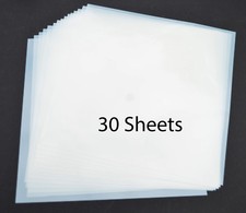 12" Blank Mylar 7.5Mil White for Airbrush Stencil Cutting, Quilting, Cricut 30PK