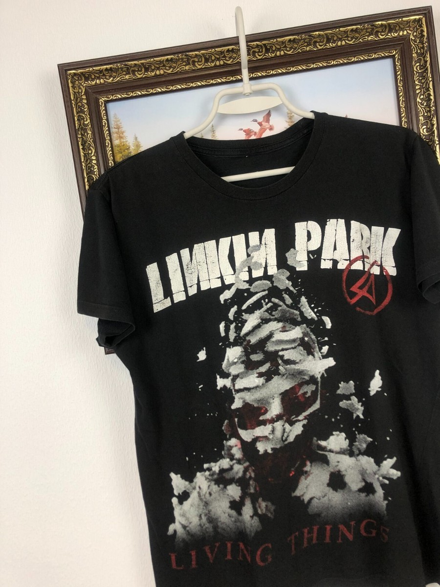 Official Linkin Park 'Living Things' Band Logo T-Shirt – Black, Unisex Size Small - View #5