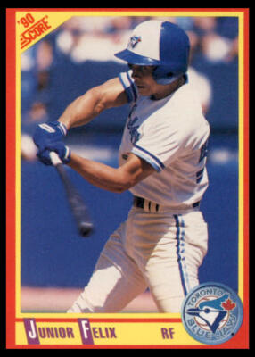 1990 Score #258 Junior Felix Toronto Blue Jays Baseball Card