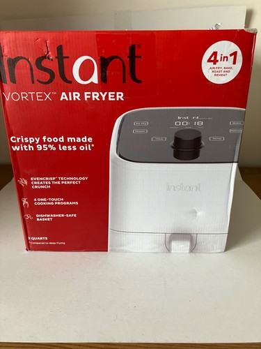 INSTANT POT VORTEX 4-IN-1 2QT MINI AIR FRYER, WHITE
