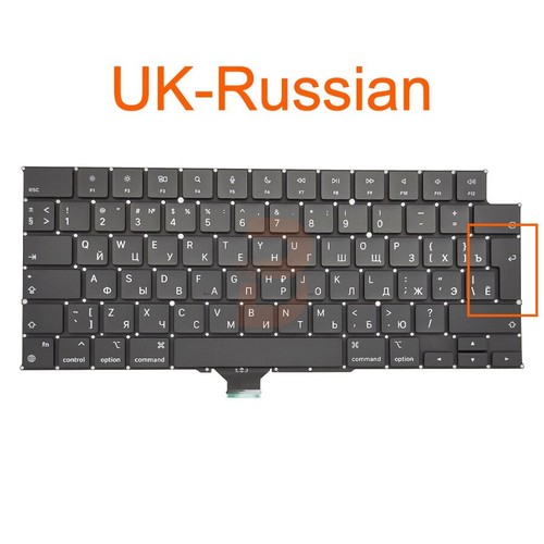 New Laptop Russian Keyboards For Macbook Pro M1 Max A2442 A2485