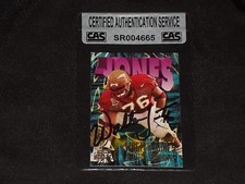 HOF WALTER JONES 1997 SKYBOX IMPACT ROOKIE SIGNED AUTOGRAPHED CARD CAS AUTHENTIC