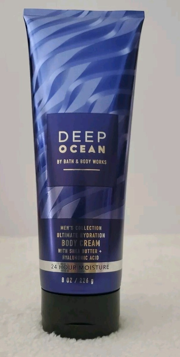 BATH & BODY WORKS DEEP OCEAN MEN'S COLLECTION BODY CREAM 24